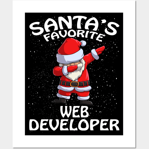 Santas Favorite Web Developer Christmas Wall Art by intelus